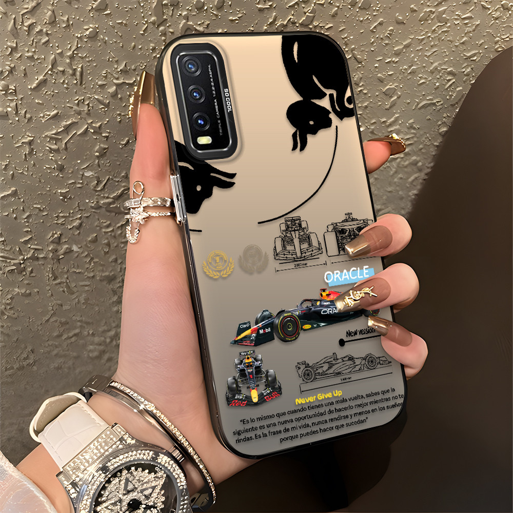 Racing Livery Print Casing Hp Untuk VIVO Y20i Y20S Y12S Y20 Y12A G 2021 Case Phone Keras Kualitas Ti