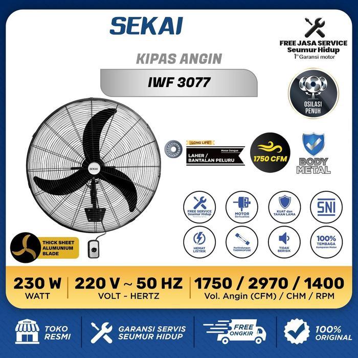 Baru Sekai Kipas Angin Dinding Industri Iwf 3077 Iwf 3025 30 Inch Iwf3077 Iwf3025