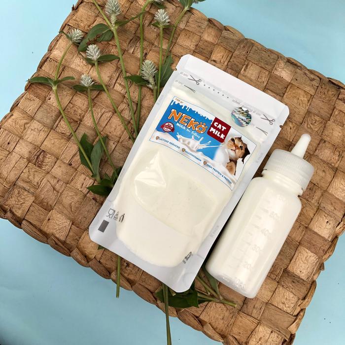 Best Seller Susu Kucing + Dot Kucing Silikon Paket Bundle Susu + Dot Kitten Bayi Baru Lahir Hingga