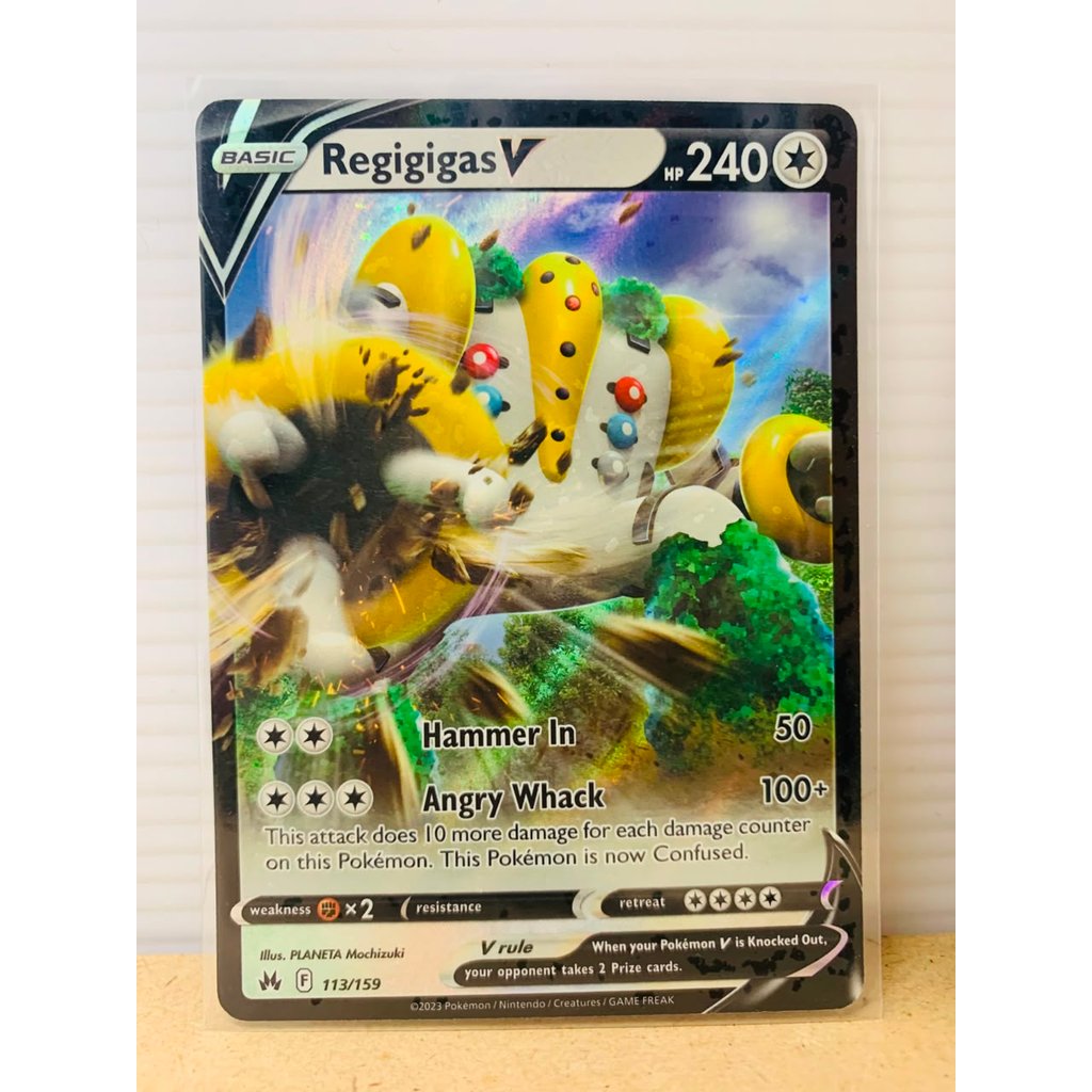 Regigigas V #113 Pokemon Crown Zenith