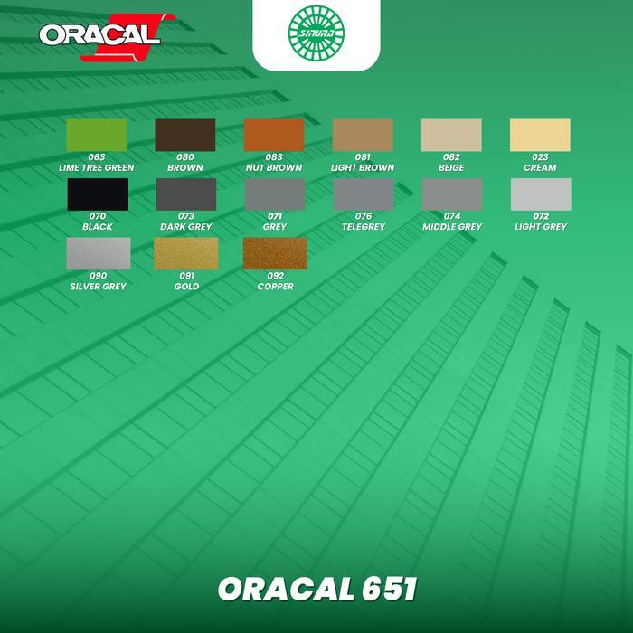 PROMO STICKER ORACAL 651-031 RED (GLOSSY/MATTE) READY