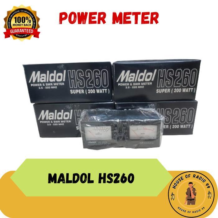 PROMO POWER METER SWR MALDOL HS260 200 WATT SWR MALDOL