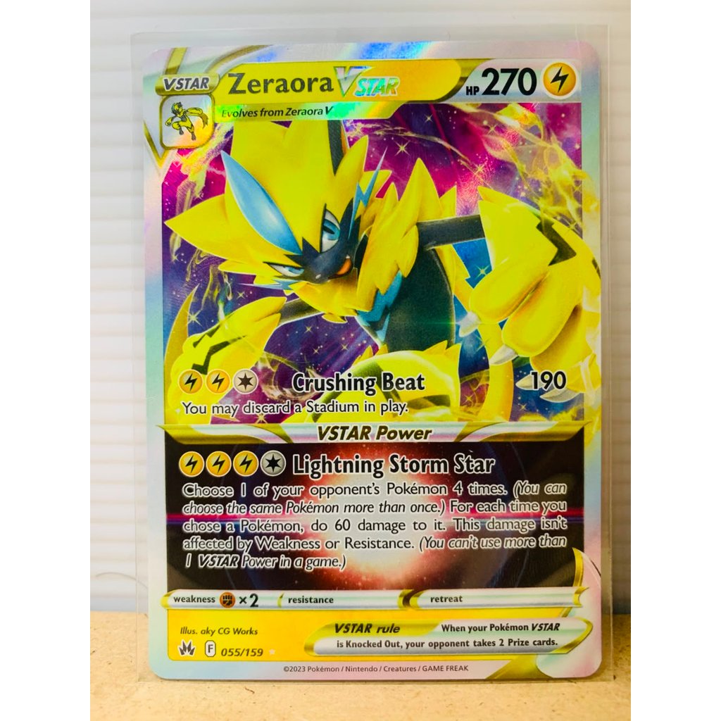 Zeraora VSTAR #55 Pokemon Crown Zenith