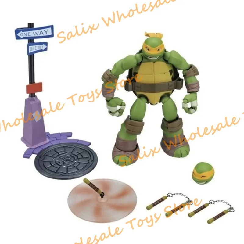 New CD Toys KO Kaiyodo Revoltech TMNT 1987 Retro Animation Ver. Action Figure Action Figures TMNT