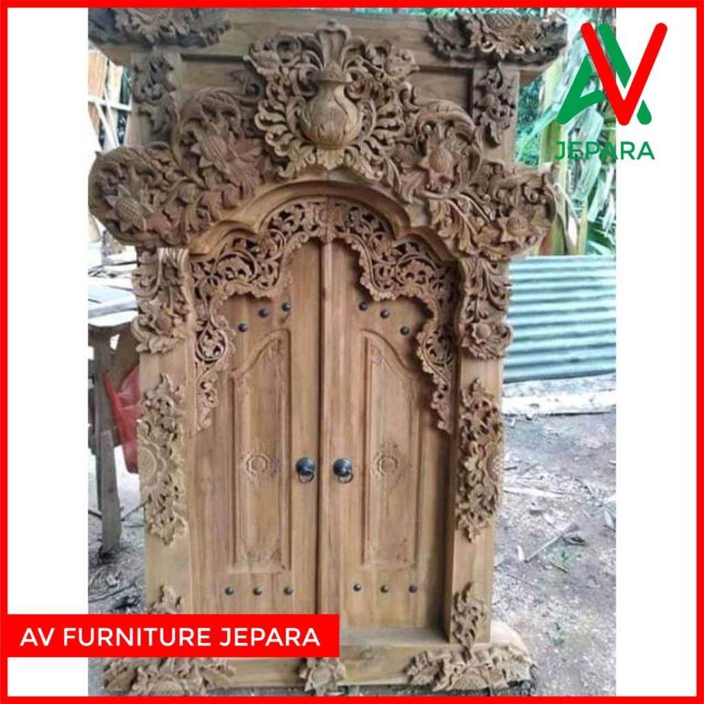 Jendela gebyok kayu jati kusen jendela rumah