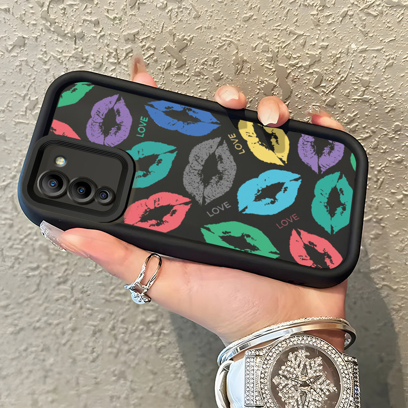 Casing Hp untuk Infinix Note 12 G96 Note 12 Turbo G96 Case Bekas Bibir Warna-warni Kasing Anti Cepat