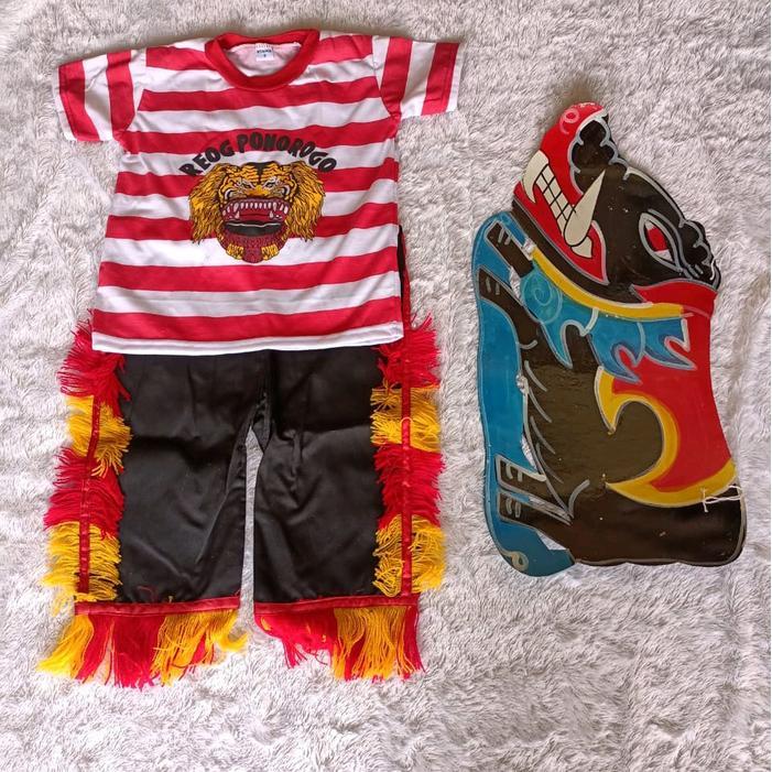 PAKET CELENG DAN BAJU JARANAN ANAK. BAJU JARANAN ANAK. CELENG MAINAN