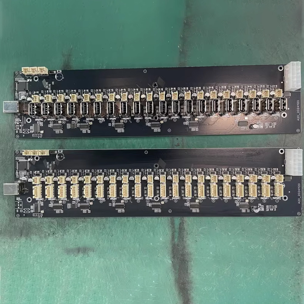 Mobile Phone Group Control 20 USB Ports HUB Farm Motherboard Soft and Hard Row Phone Farming Docking