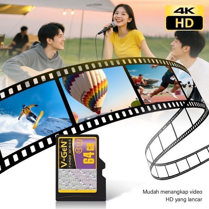 Promo V-Gen Micro Sd Vgen 128Gb 512Gb 1Tb 2Tb Micro Sdhc Memory Card Originall Class 10 Original