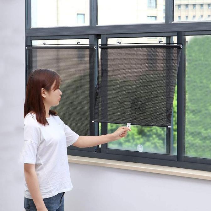 Vinicystore- Tirai Jendela Gulung Rumah Kantor Dapur Window Roll Blind