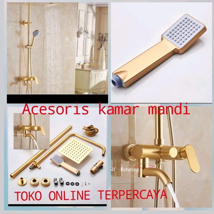 PROMO SPESIAL sower tiang mixer gold/sower set panas dingin gold