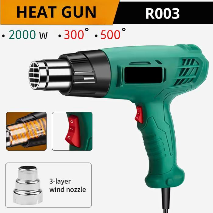 Hot Air Gun Blower Pemanas Heat Gun Mesin Blower 2 Mode Pemanas Stiker 220 V