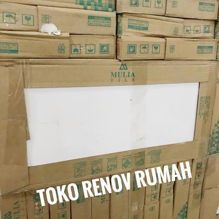 Keramik Dinding 30X60 Putih Polos (Mengkilap) / Keramik Ikad