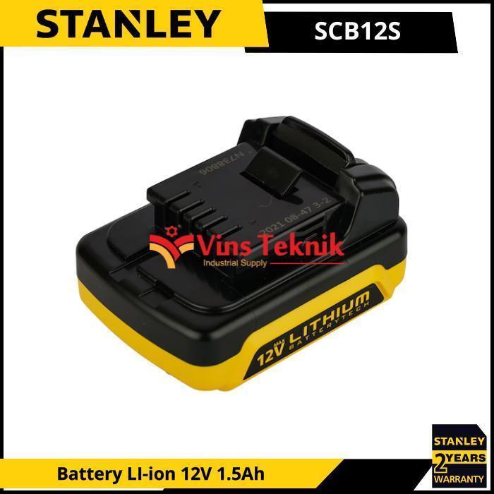 Stanley Scb12S Baterai Cordless Battery Li-Ion 12V 1.5Ah Scb12 S