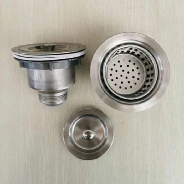 Glammartt- Bak Cuci Piring Stainless Wastafel Stainless Bcp Stainless 2 Lubang 1.