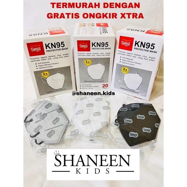 Masker Sensi Kn95 Earloop 5Ply 1 Box Isi 20