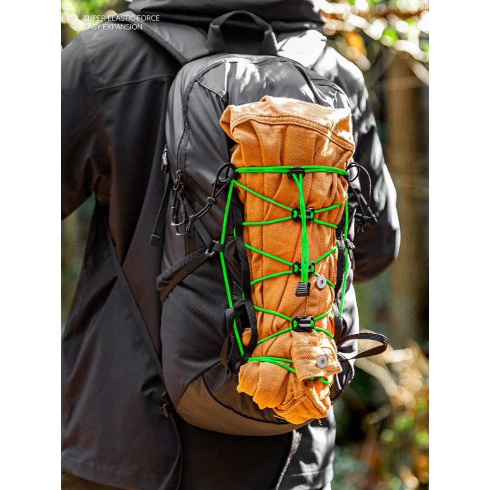 Bungee Cord Straps with Buckles Shock Cord Kit for Backpack Hiking Camping Outdoor Gear