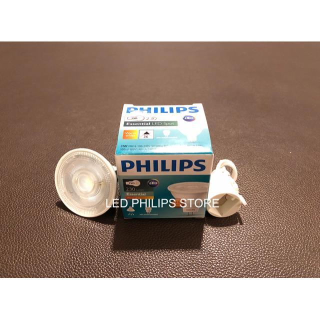 new LAMPU HALOGEN LED SPOT PHILIPS 3 WATT 3WATT 3 W 220V TUSUK MR16 MR 16