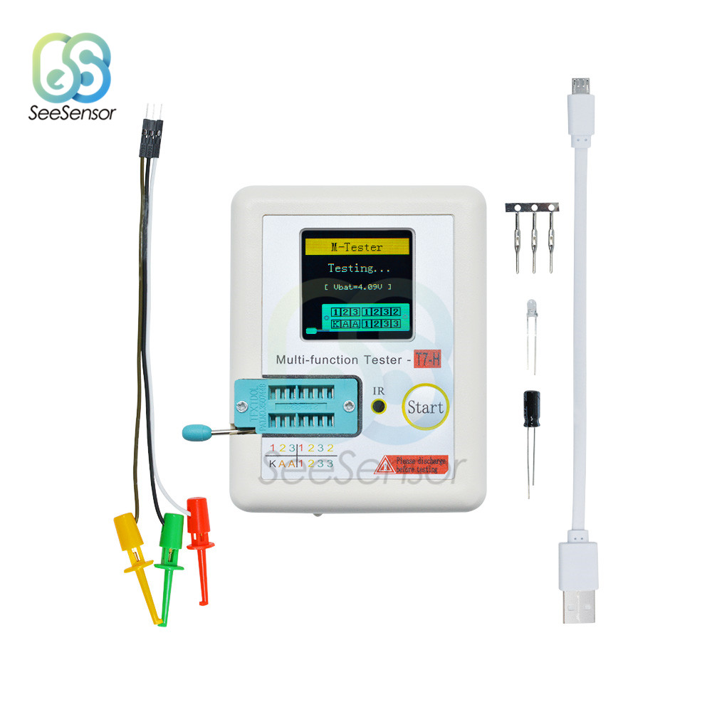 LCR-TC2 TC-T7-H TCR-T7 LCR-TC1 COLORFUL DISPLAY MULTIFUNCTIONAL TFT BACKLIGHT TRANSISTOR TESTER