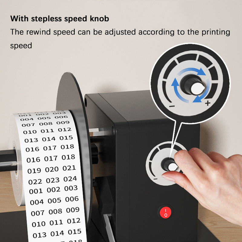 MINI DESKTOP LABEL REWINDER AUTOMATIC REWINDER PAPER MACHINE WASHABLE LABEL PAPER INDUSTRIAL