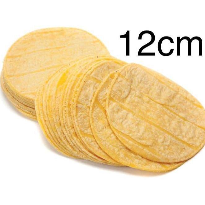 Corn Tortilla Frozen (Kulit Nachos), Grosir, Murah, 12cm (+/- 35 pcs)