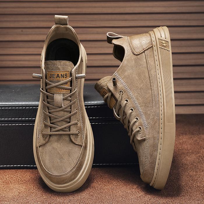 Eiger - Sepatu Kulit Karet Sepatu Formal Sneakers Pria Casual Sepatu Tali Shoes Original Antiselip