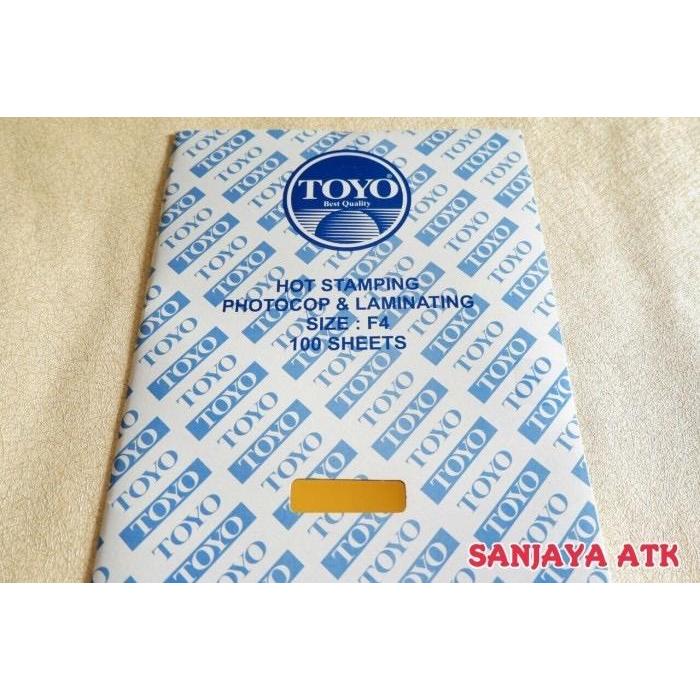 Ready Toyo Foil Plastik Emas Stamping Gold