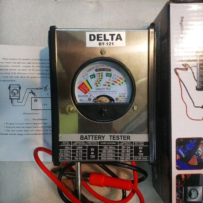 Battery tester Delta - Alat tes aki - accu tester