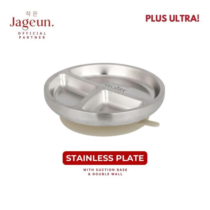 Jageun PLUS ULTRA Stainless Suction Plate Piring Bayi MPASI