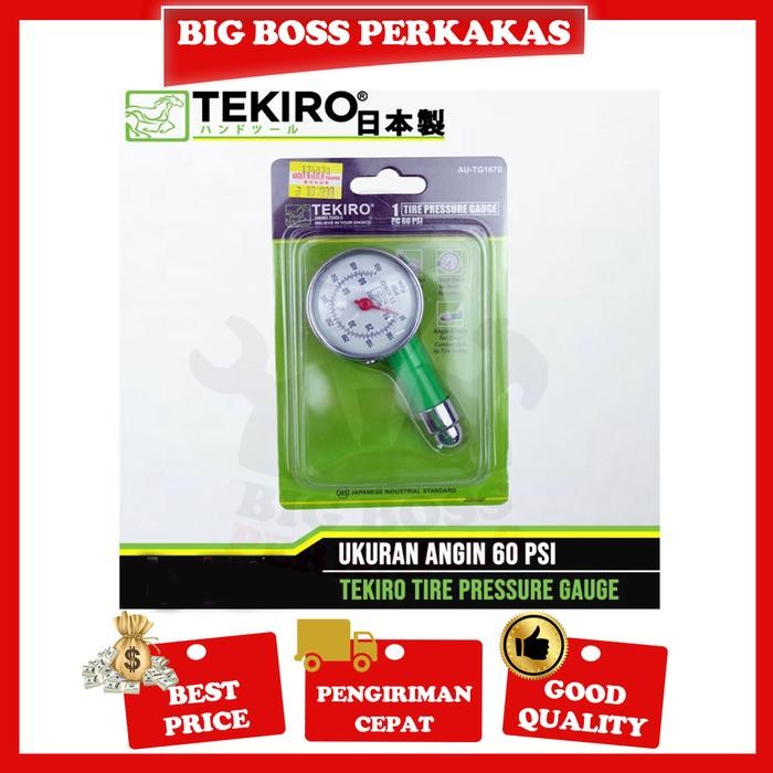TEKIRO pengukur tekanan angin ban 60 psi / tire pressure gauge dial