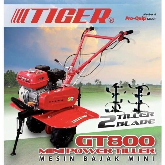 READY Mini Tiller Pro-Quip Tiger GT800 Free Singkal Mesin Traktor Proquip Tiger GT 800 Bajak Sawah L