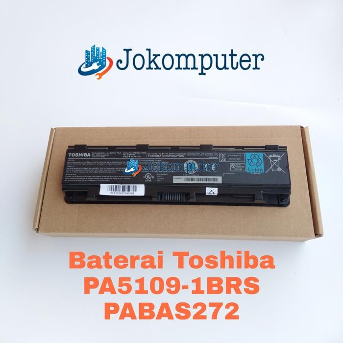 Baterai Laptop Toshiba Satellite Pabas272 Original PA5109U-1BRS