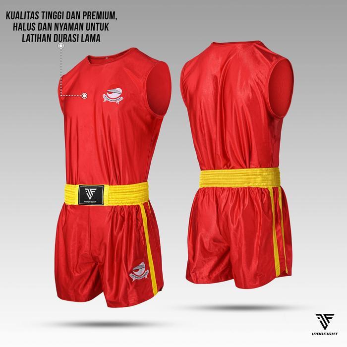 Seragam Tanding Wushu Sanda Indofight Baju Wushu Sanda Naga 1 Set