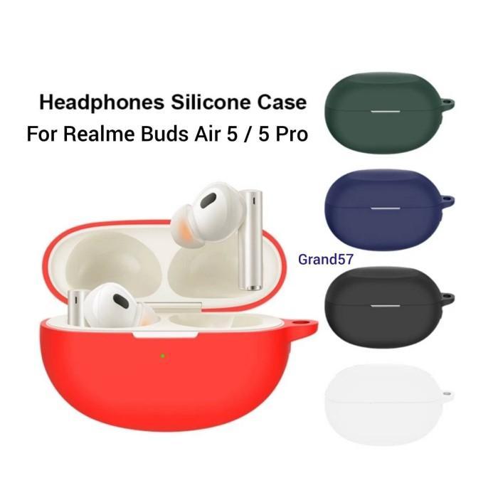 SALE Case Earphone Untuk Realme Buds Air 5 Pro Silicone Silicone Realme Buds Air 5 Case Earphone