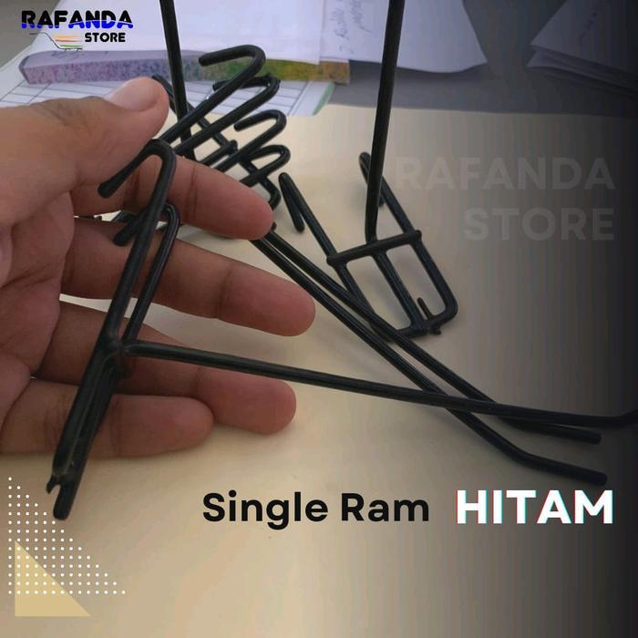 (Isi 50Pcs) Single Ram 15Cm Cantolan Kawat Ram Dinding Gantungan Aksesoris Hp Konter Toko Sparepart
