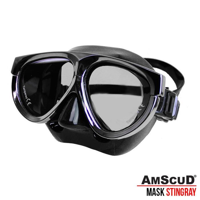 MASK AMSCUD STINGRAY - MASKER SNORKELING/KACAMATA SELAM/MASKER DIVING