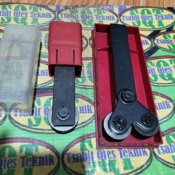 Paket 2Pcs Knurling 1,5Mm Kartel Bubut Lurus & Semu Silang 1 Dan 2 Roda