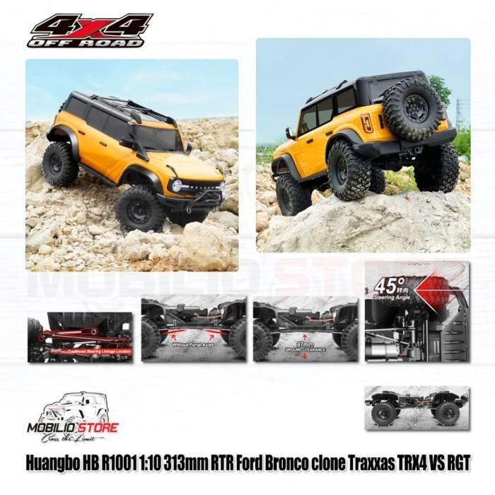 Huangbo Hb R1001/2/3 Rtr Ford Bronco Rc 1/10 313 Crawler Adventure Remote Control