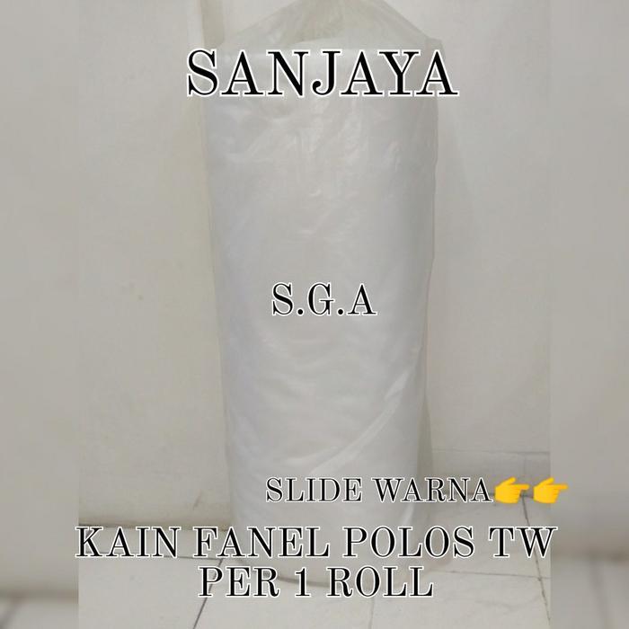 KAIN FLANEL / KAIN FANEL ROLL / KAIN WARNA WARNI / KAIN FANEL POLOS TW (TAIWAN) PER 1 ROLL