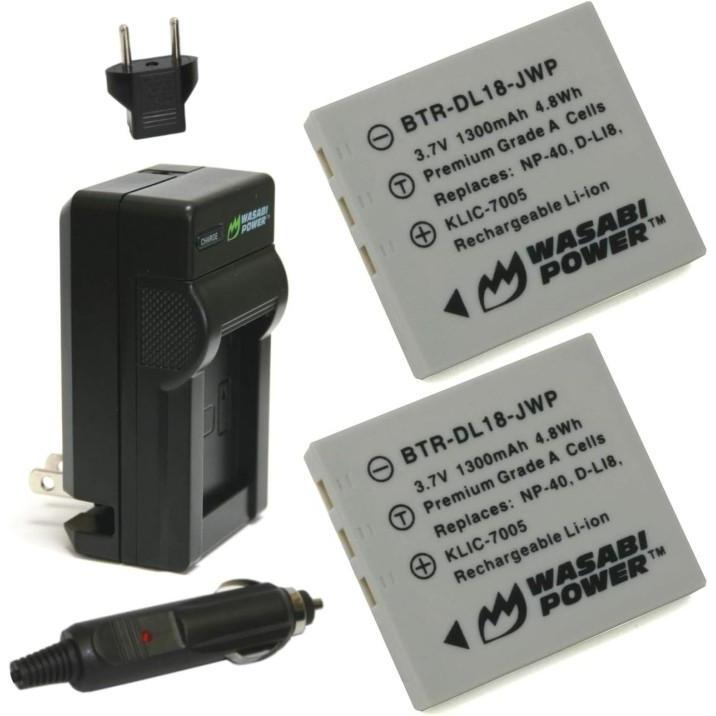 WASABI POWER Battery & Charger for Fujifilm NP-40 NP40 Baterai Fuji