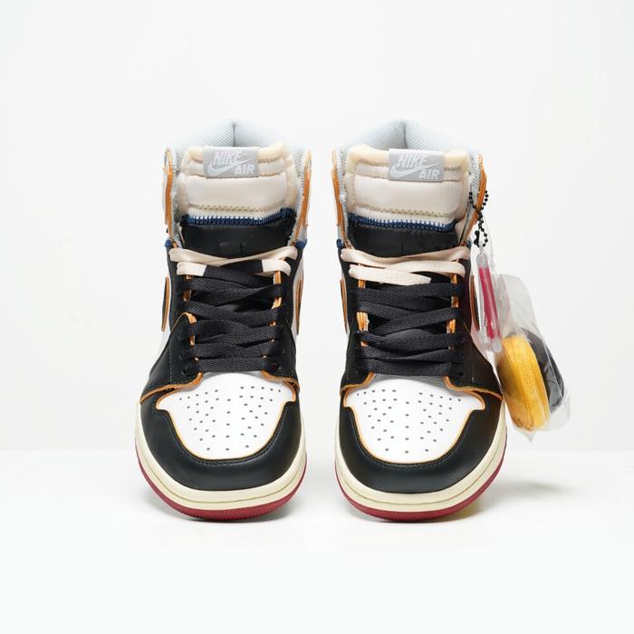 stfc- Sepatu Air Jordan 1 Retro High Union Los Angeles Black Toe Wolf Grey