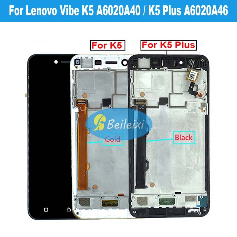 For Lenovo Vibe K5 A6020A40 A6020a41 LCD Display Touch Screen Digitizer Assembly For Lenovo K5 Plus 