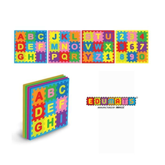 IMAGE TOYS edumat karpet matras evamat puzzle tikar Huruf & Angka Medium Karpet Puzzle [4 lbr]