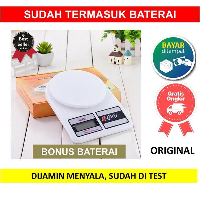 Timbangan Kue Dapur Digital SF400 SF 400 KITCHEN SCALE SF-400 Bonus Baterai