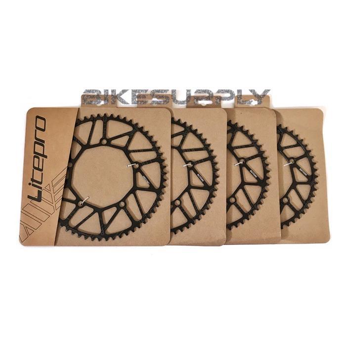 Mantap Chain Ring / Piringan Crank Litepro 52T 54T 56T 58T 60T Hitam
