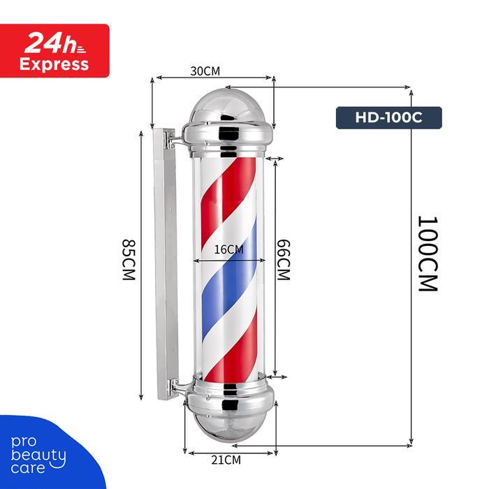 EKSLUSIF Barber Pole Lampu Barber Tiang Pangkas Rambut Lampu Cukur Barber