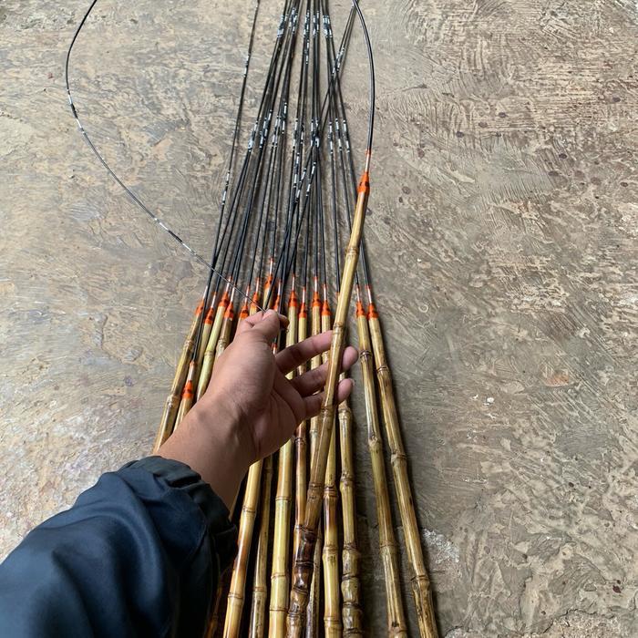JORAN PANCING FIBER LENTUR GAGANG BAMBU CENDANI 120cm Wader sungai