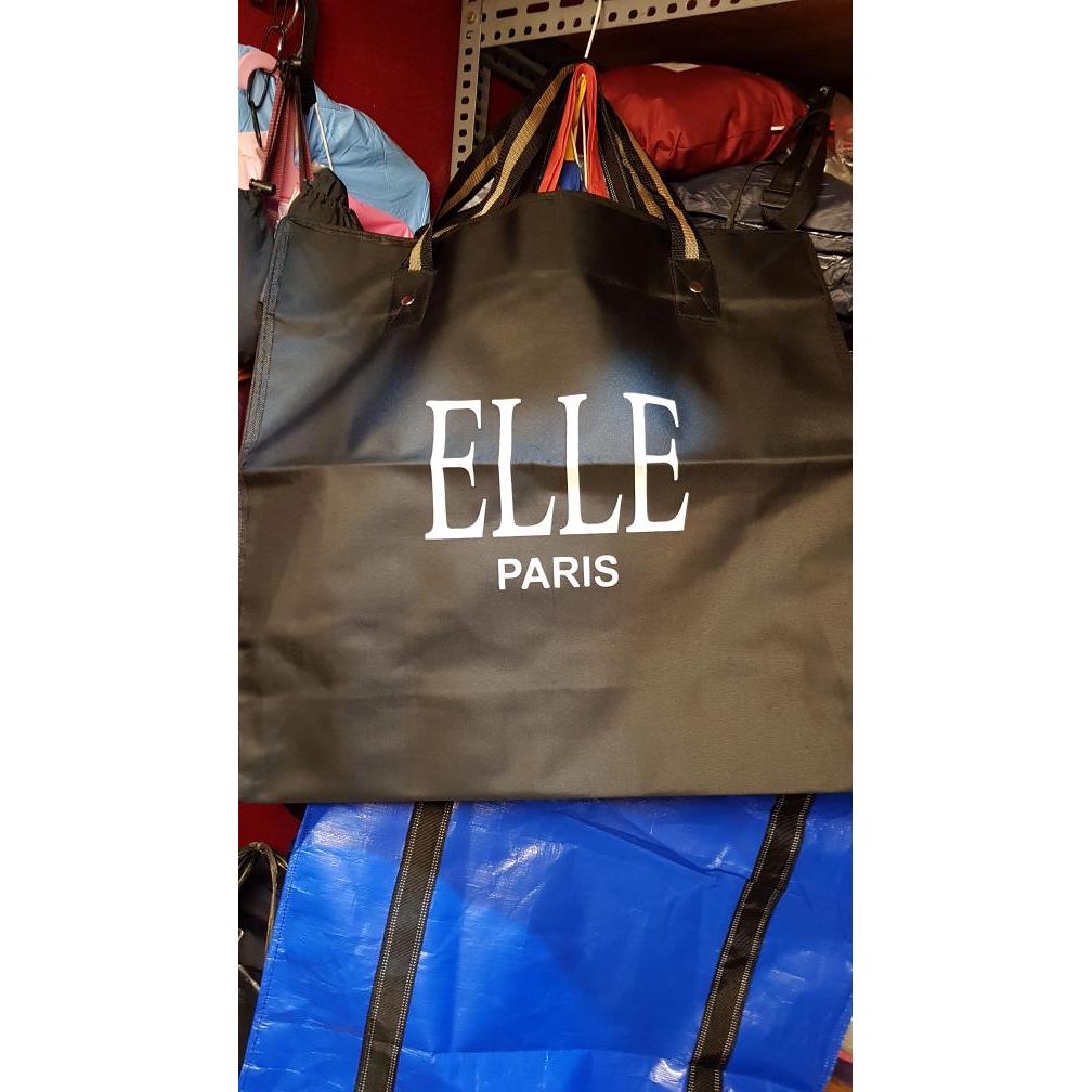 Meiga - Kain Elle Jumbo, Tas Bahan Kuat, Tas Barang, Tas Belanja, Tas Elle