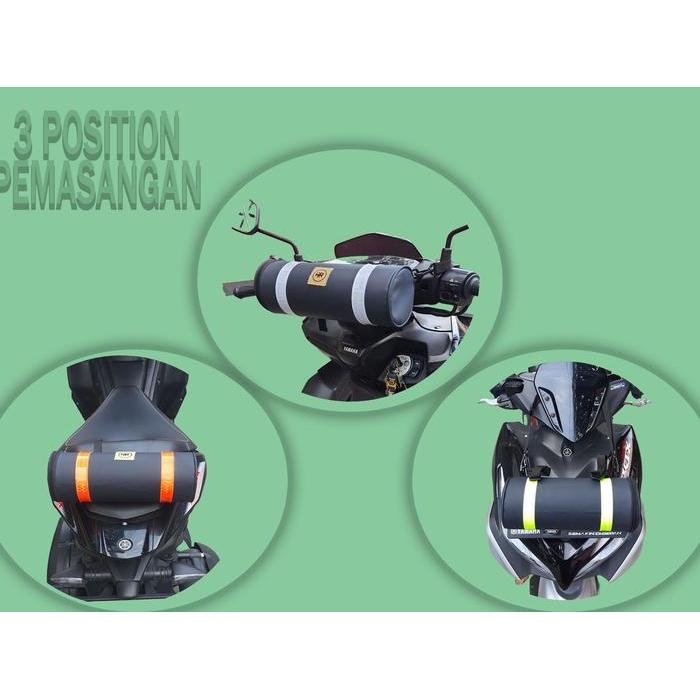 Tas Box Bagasi Motor Anti Kempes Jas Hujan Besar Kecil Lapis Paralon Murah Kuat / Tabung Sepeda