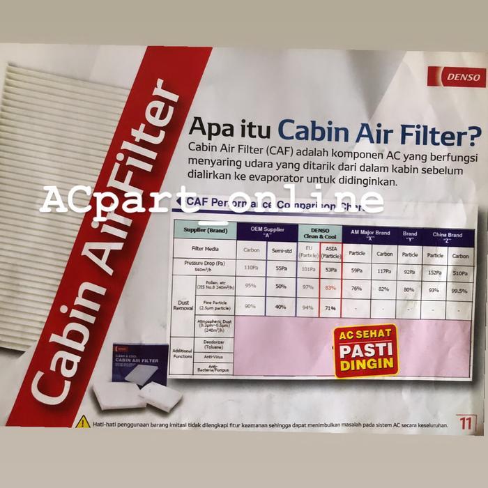 Official Cabin Air Filter / Filter Ac Original Denso Innova,Fortuner Original